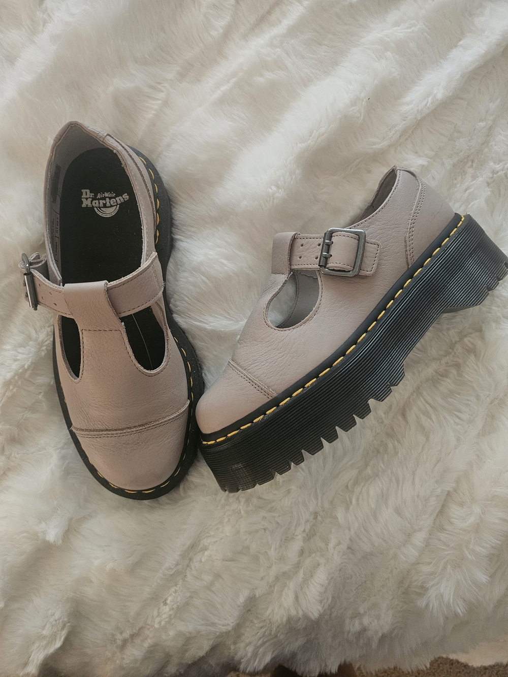 Dr. Martens Women's Platform Mary Jane in Lavender